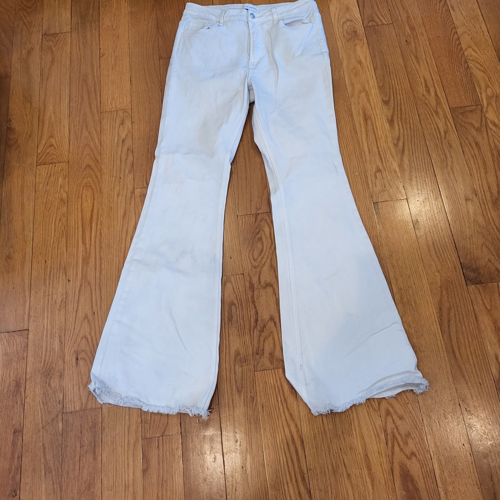 Flying Monkey White Wide Leg Jeans Size 30